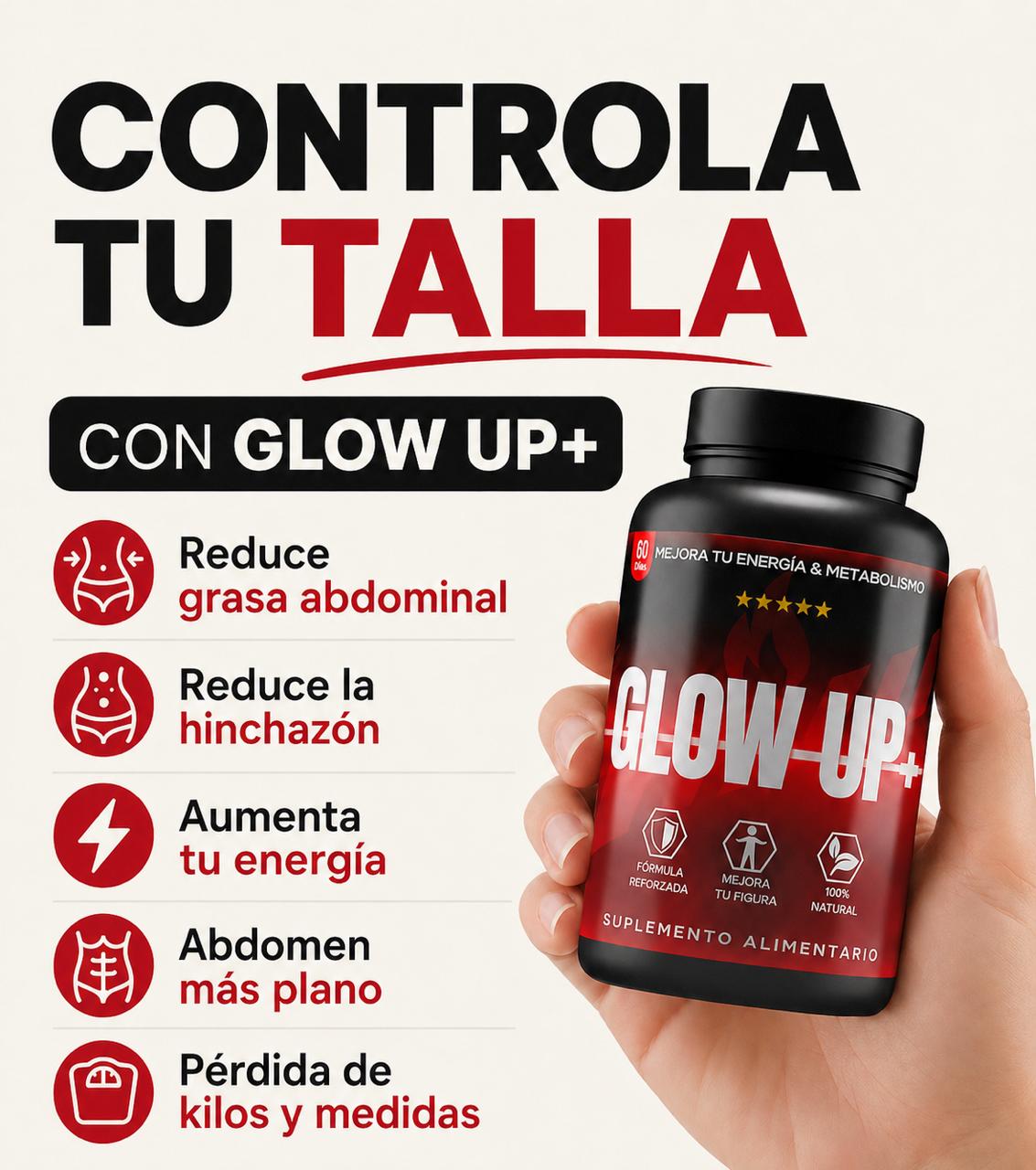 Glow Up+ | Controla la ansiedad por comer y siéntete más liviano/a